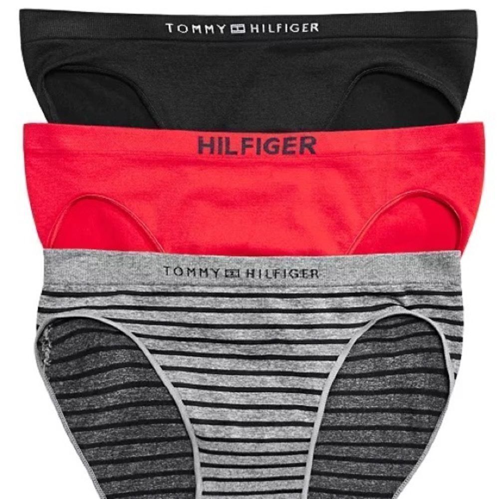 Tommy Hilfiger Women's 3-Pk. Seamless Logo Bikini